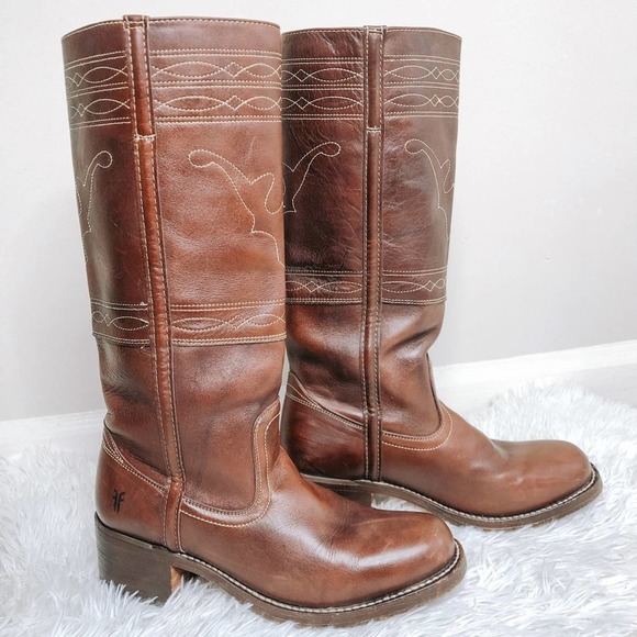 Frye Shoes - Frye Campus Stitch Horse Knee High Boots Size 9.5
